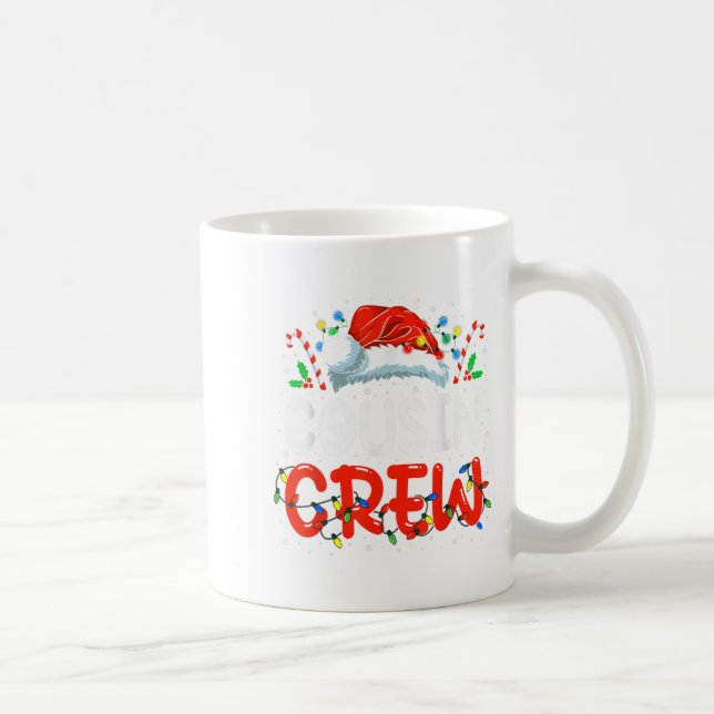 Mug Noël Cousin Crew Santa Hat Hommes Femmes Enfants (Droite)