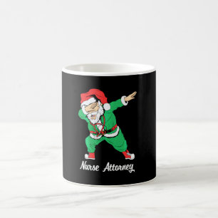 Mug Noël Dabbing Scrub Santa Infirmière Avocate Infirm