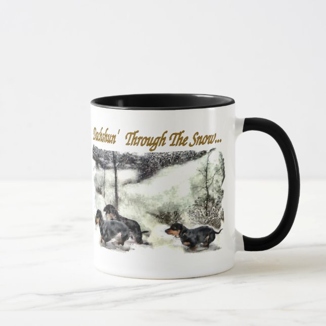 Mug Noël Dachshund (Droite)