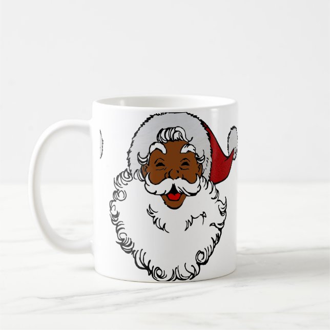 Mug noël d'afrique noire santa claus (Gauche)