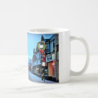 Mug Noël dans le village de la conception #2 de
