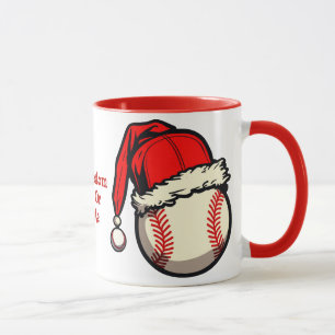 Mug Noël de baseball de Santa Hat Unisex fête de Noël