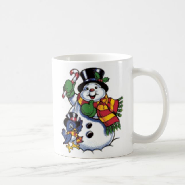 Mug Noël de bonhomme de neige (Droite)