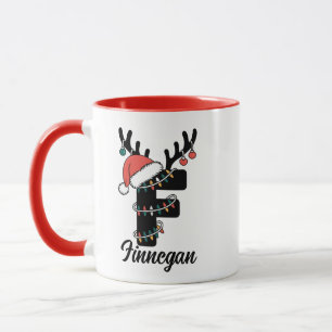 Mug Noël de famille monographique  Vacances personnali