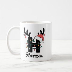 Mug Noël de famille monographique  Vacances personnali