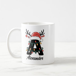 Mug Noël de famille monographique  Vacances personnali