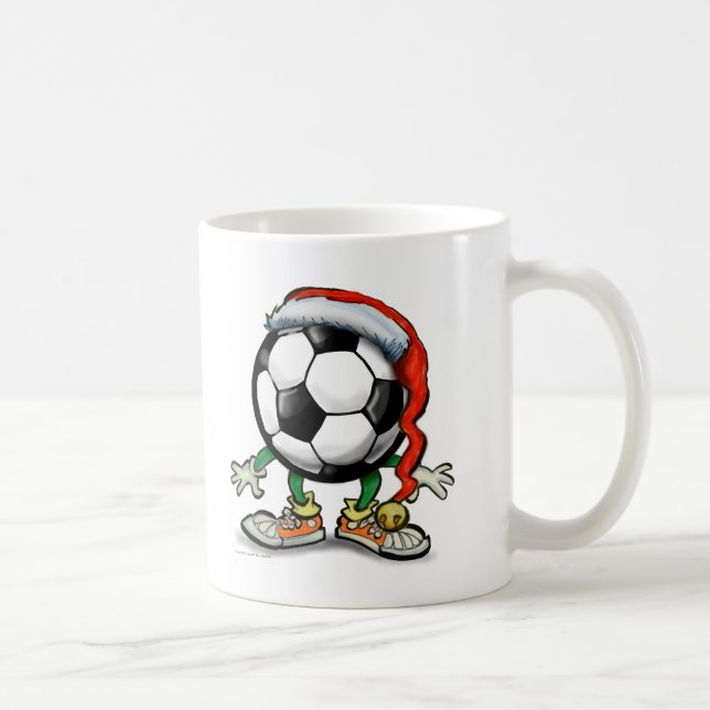Mug Noël de football (Droite)