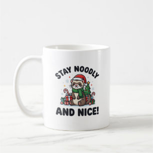 Mug Noël de Furet Drôle Reste Noué Et Gentil