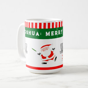 Mug Noël de golf sur disque