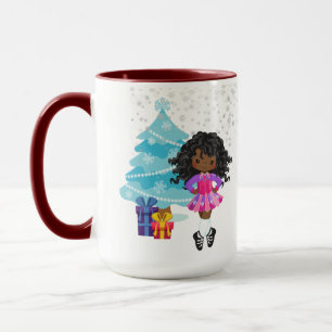 Mug Noël de la danseuse irlandaise afro-américaine per