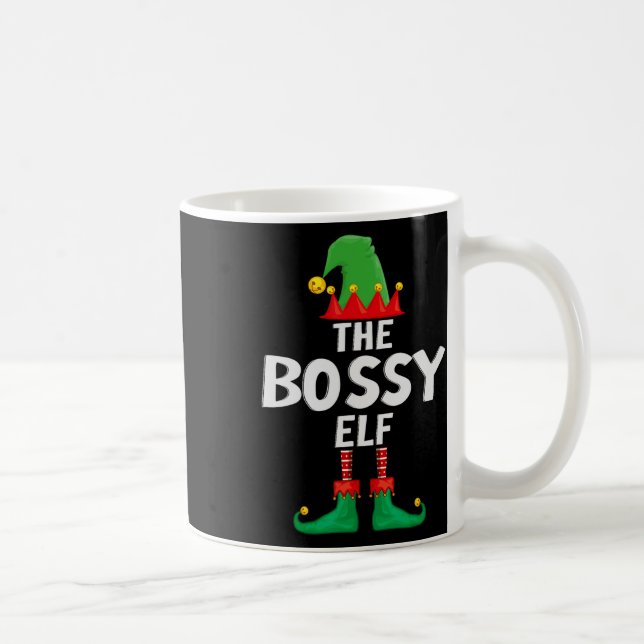 Mug Noël de la famille des elfes bossy (Droite)