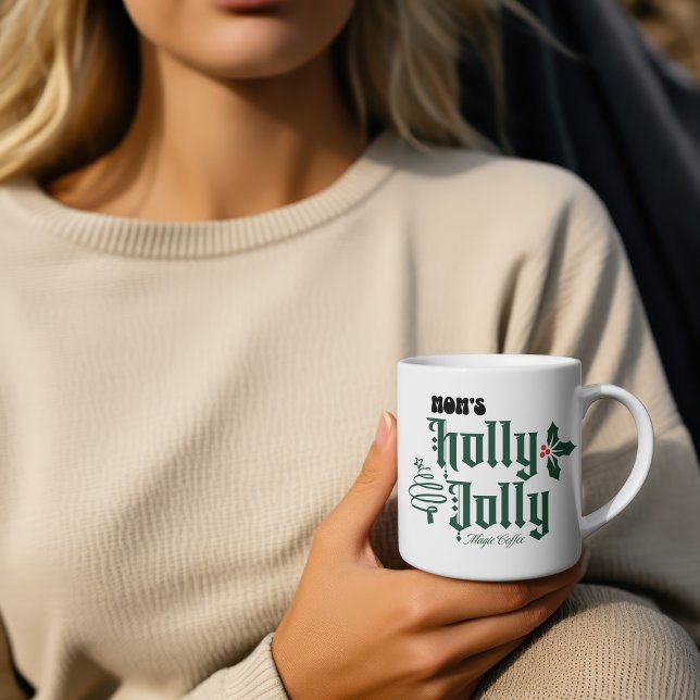 Mug Noël de la maman JOLLY JOLLY Rouge/ Green Magic (A Sweet Design For Mom)