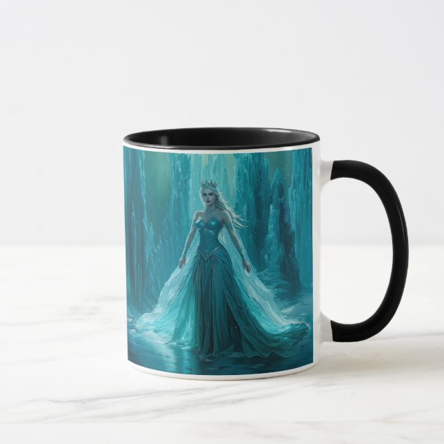Mug Noël de la reine des glaces magiques (Droite)