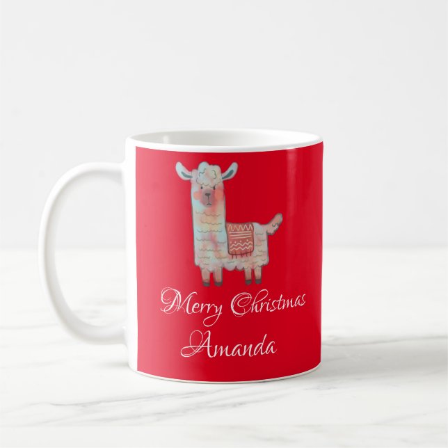 Mug Noël de l'agneau mignon (Gauche)
