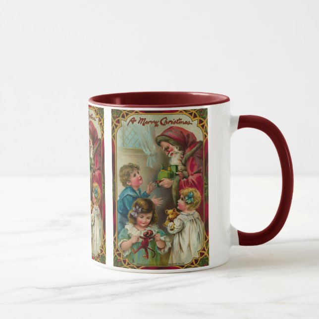 Mug Noël de père - art vintage (Droite)