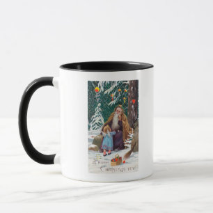 Mug Noël de père de temps de Noël heureux avec