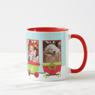 Mug Noël de père Noël 3 Photo Train