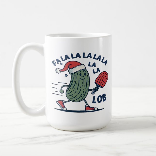 Mug Noël de Pickball (Gauche)