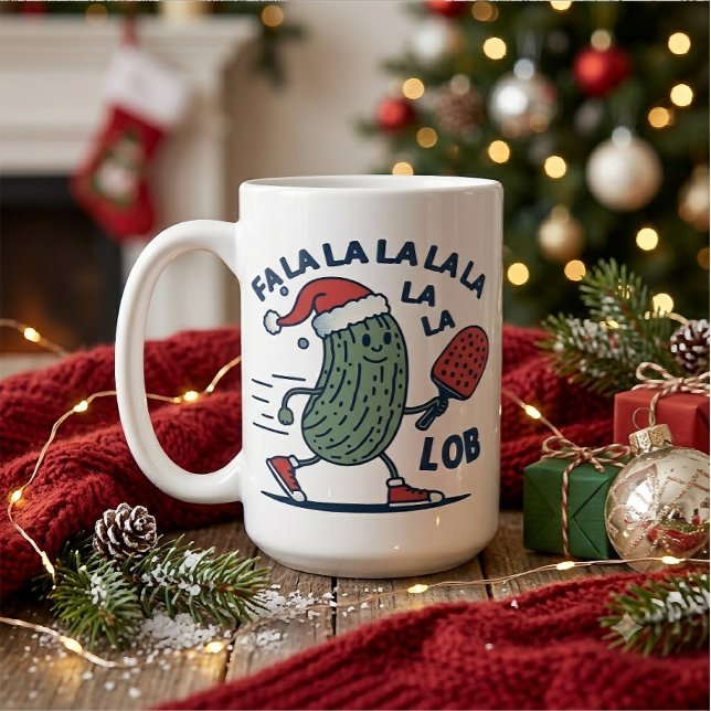 Mug Noël de pickleball (Créateur téléchargé)