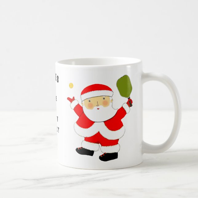 Mug Noël de pickleball (Droite)