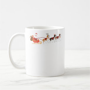 Mug Noël de renne de chien du père noël St Bernard