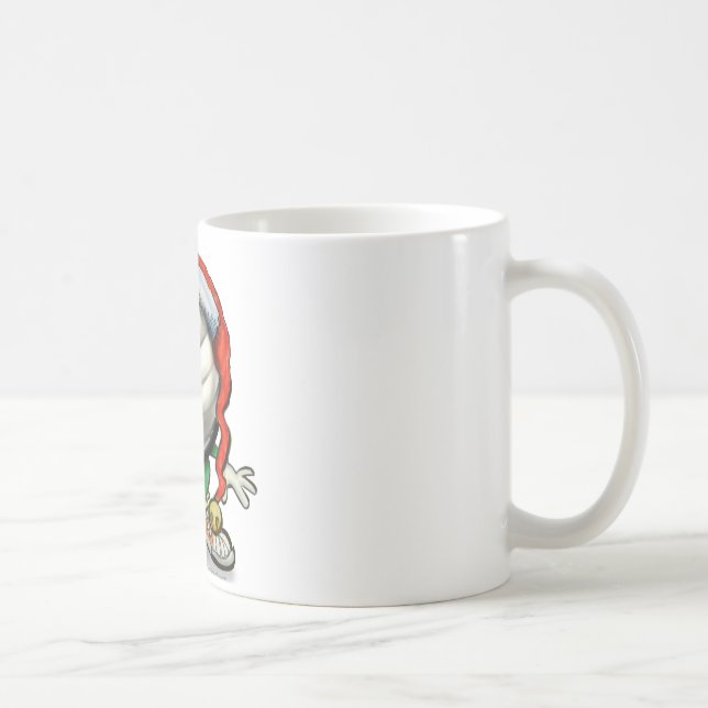Mug Noël de volley-ball (Droite)
