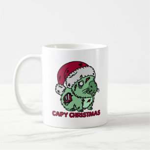 Mug Noël de Zombie Capybara