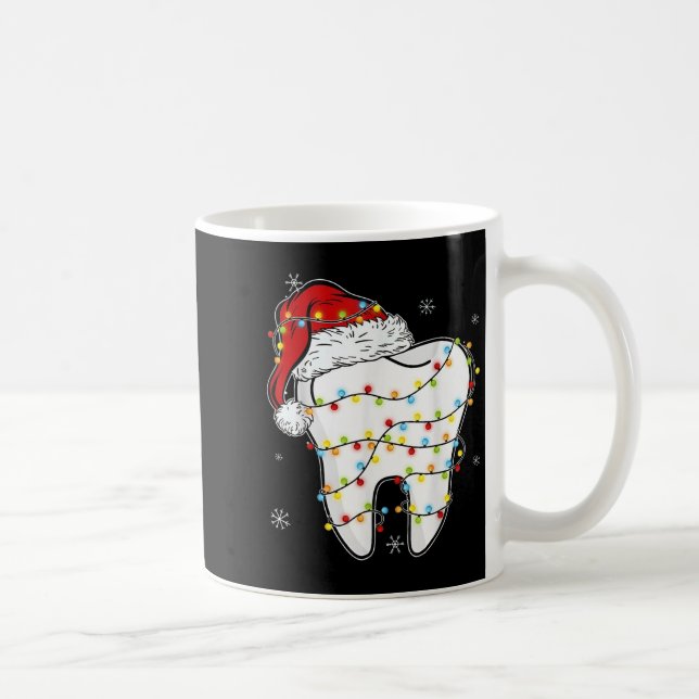 Mug Noël Dentist Dentist Lumières Noël Hat Paja (Droite)