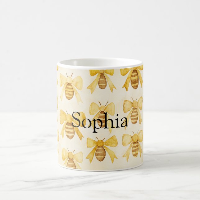 Mug Noël des abeilles à miel jaunes (Centre)