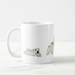 Mug Noël des Chiots de Keeshond   Vacances Cute Keesi