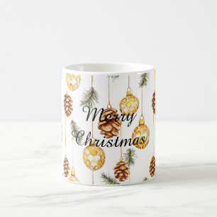 Mug Noël des cônes de pin de miel