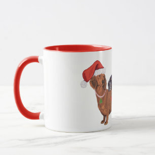 Mug Noël des Dachshunds
