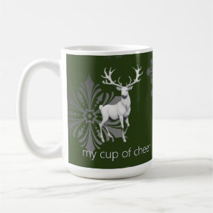 Mug Noël des rennes d'ivoire   Green