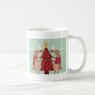 Mug Noël des rennes vintages
