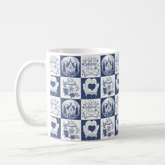 Mug Noël d'hiver neige  (Gauche)