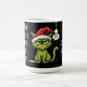 Mug Noël drôle "Ew People" Meowy Amoureux de les chats