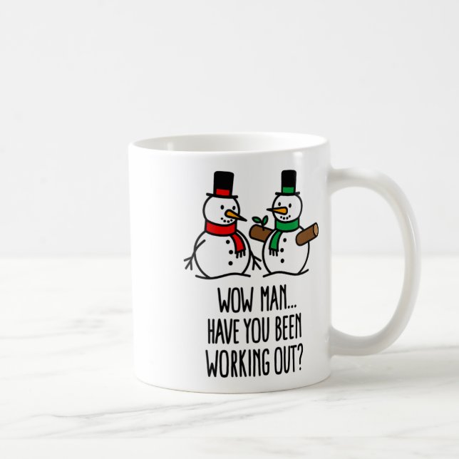 Mug Noël drôle Funny Gym Bodybuilding Workout Sno (Droite)