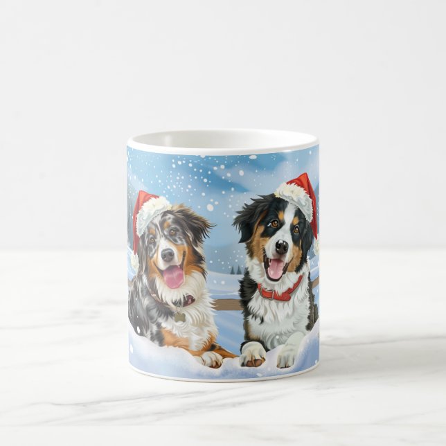 Mug Noël du berger australien (Centre)