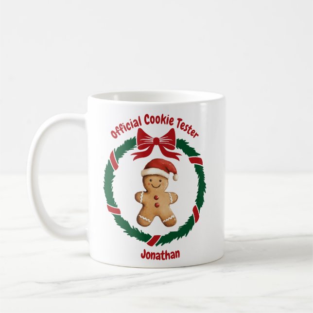 Mug Noël du meilleur biscuit officiel (Gauche)