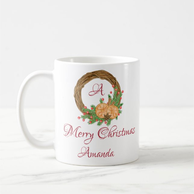 Mug Noël du nid mignon (Gauche)