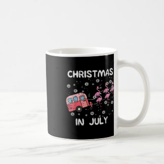 Mug Noël En Juillet Flamant rose Trailer Été Noël Cam