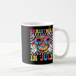 Mug Noël en juillet floral sourire visage été plage V