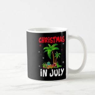 Mug Noël en Juillet Palmier Arbre de Noël Plage Été