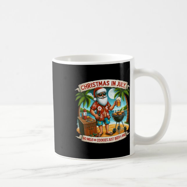 Mug Noël en juillet pas de lait ou de biscuits juste d (Droite)