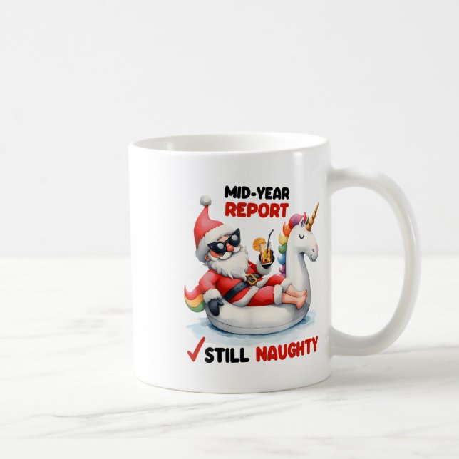 Mug Noël en juillet Rapport semestriel Toujours naught (Droite)