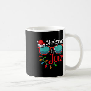Mug Noël en juillet Santa Chapeau Lunettes de soleil C