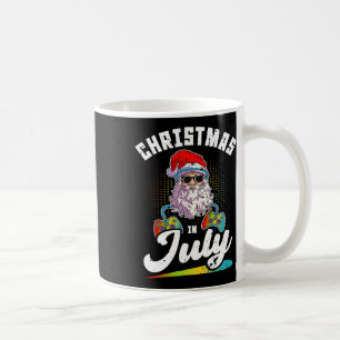 Mug Noël en juillet Santa Gamer Lunettes de soleil Pla