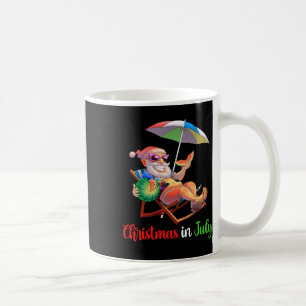 Mug Noël en juillet Santa Pastèque Tropical Hawaï