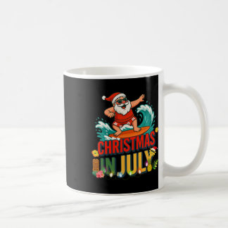 Mug Noël en juillet Santa surf hawaïen Cadeaux Somme