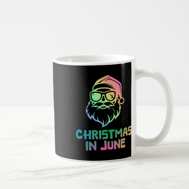 Mug Noël En Juin Avec Père Noël Funky Summer Holiday (Droite)